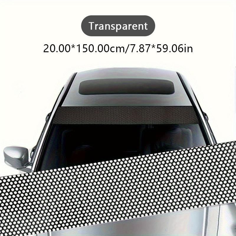 SEAMETAL Car Front Windshield Transparent Stickers Front Rear Gear Decorative Sunshade Decals Stickers Car Decorative Stickers