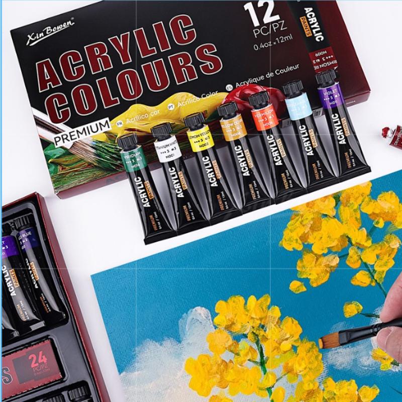 Oil Painting Pigment Set Special Watercolor Acrylic Aluminum Tube Painting Pigment for Art Students