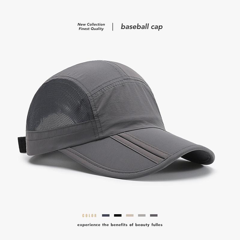 None Unisex Adjustable Sun Hat With Breathable Polyester And Curved Visor For Outdoor Activities