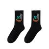 Plus Size Men's Sports Ankle Socks, Sweat-Absorbing, Long Mid-Calf for Autumn/Winter, Unisex Casual Basketball