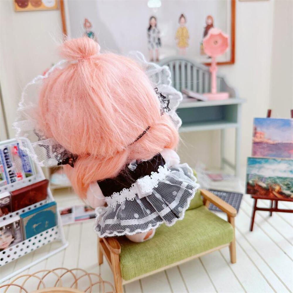 Headwear 10cm Cotton Doll Clothes Maid Dress Idol Dolls Dress  10cm Idol Doll