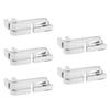 5Pcs Hemmer Foot Stainless Steel Low Handle 3MM Multifunctional Universal Presser Foot for Household Sewing Machines