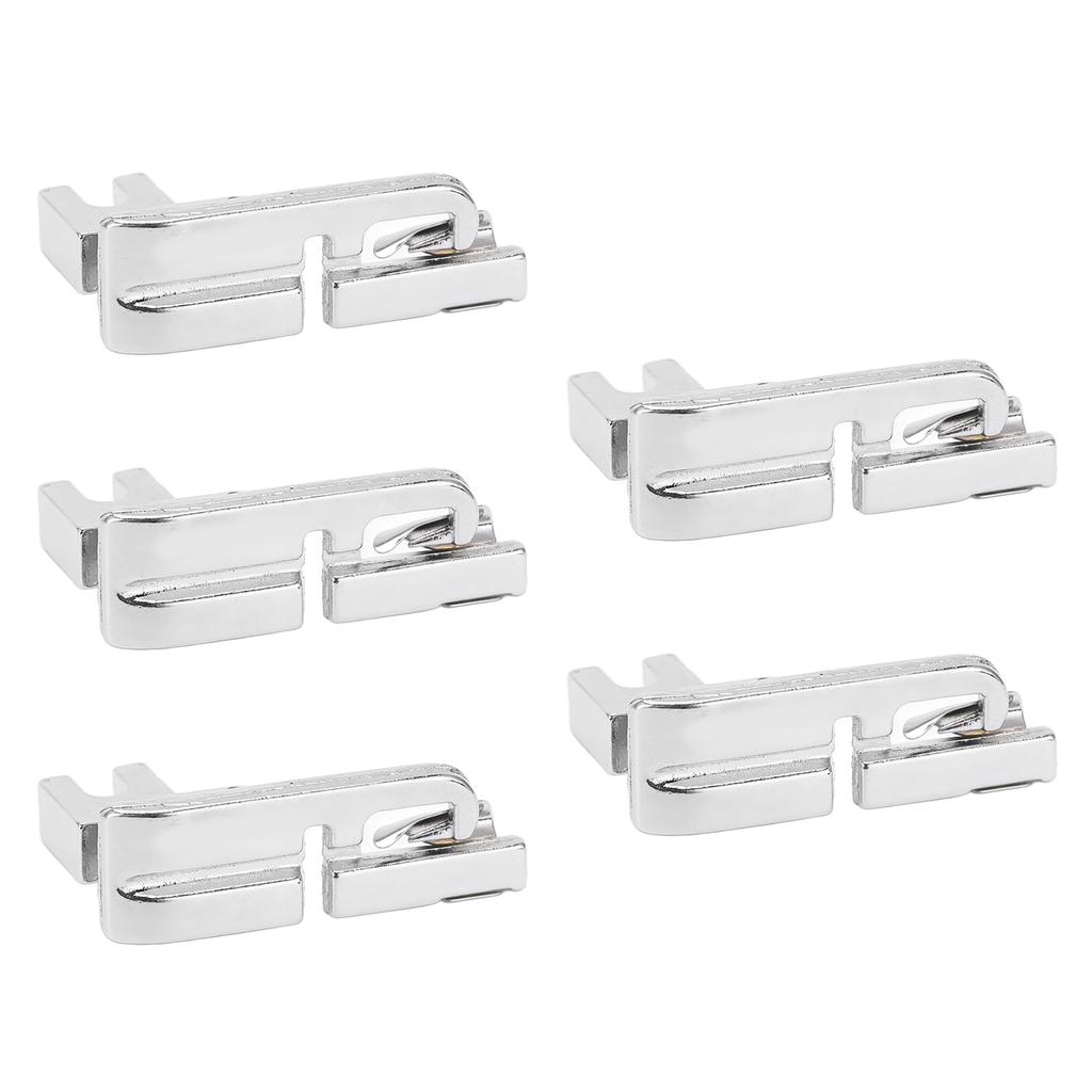 5Pcs Hemmer Foot Stainless Steel Low Handle 3MM Multifunctional Universal Presser Foot for Household Sewing Machines