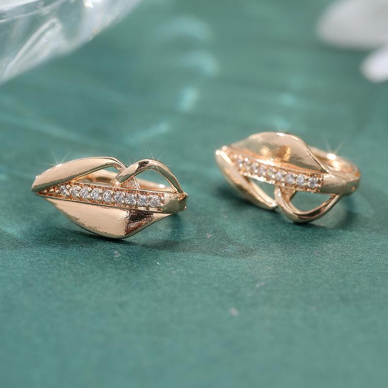 Earrings Copper Bohemian Personality Zircon Earrings Jewelry