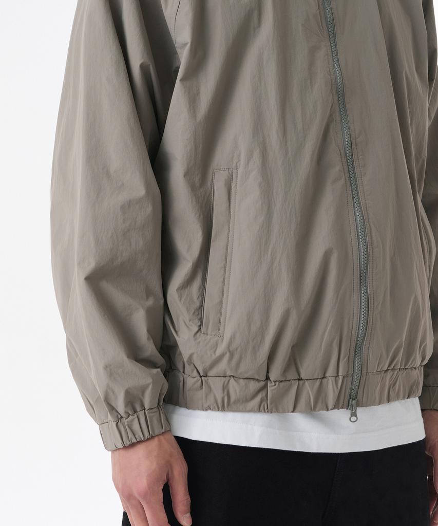 Musinsa Standard Oversized High-Neck Windbreaker Jacket [Light Khaki]