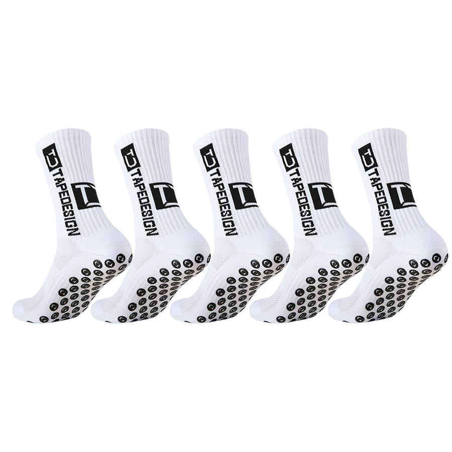 

5 пар мужских и женских нескользящих спортивных носков для футбола, баскетбола, бейсбола, регби, футбола, тенниса, тренировок EU37-45 US7-10
