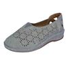 Women Mesh Flat Shoes Hollow Slip On Summer Open Breathable Single Shoes Flat Toe Sandals Fuzzy Boat Shoes Loafers