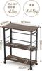DEWEL Folding Desk with Storage Computer Telework 60cm X 30cm X 70cm Adjustable Easy Compact Shelf, Desk, Desk, (W) (D) (H), 3-Stage Shelf, Assembly,
