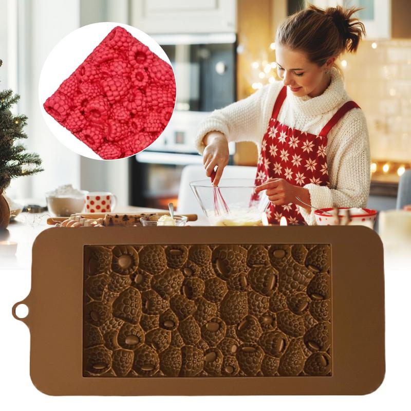 3D Raspberry Design Chocolate Silicone Mold Fruit Pattern Fondant Chocolate Mousse Pudding Mould Kitchen Baking Accessories