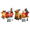 Christmas Inflatable Santa Outdoor Decoration Inflatable Toy Adorable Ornament Built In LED Xmas Yard Decor for Holiday Gift