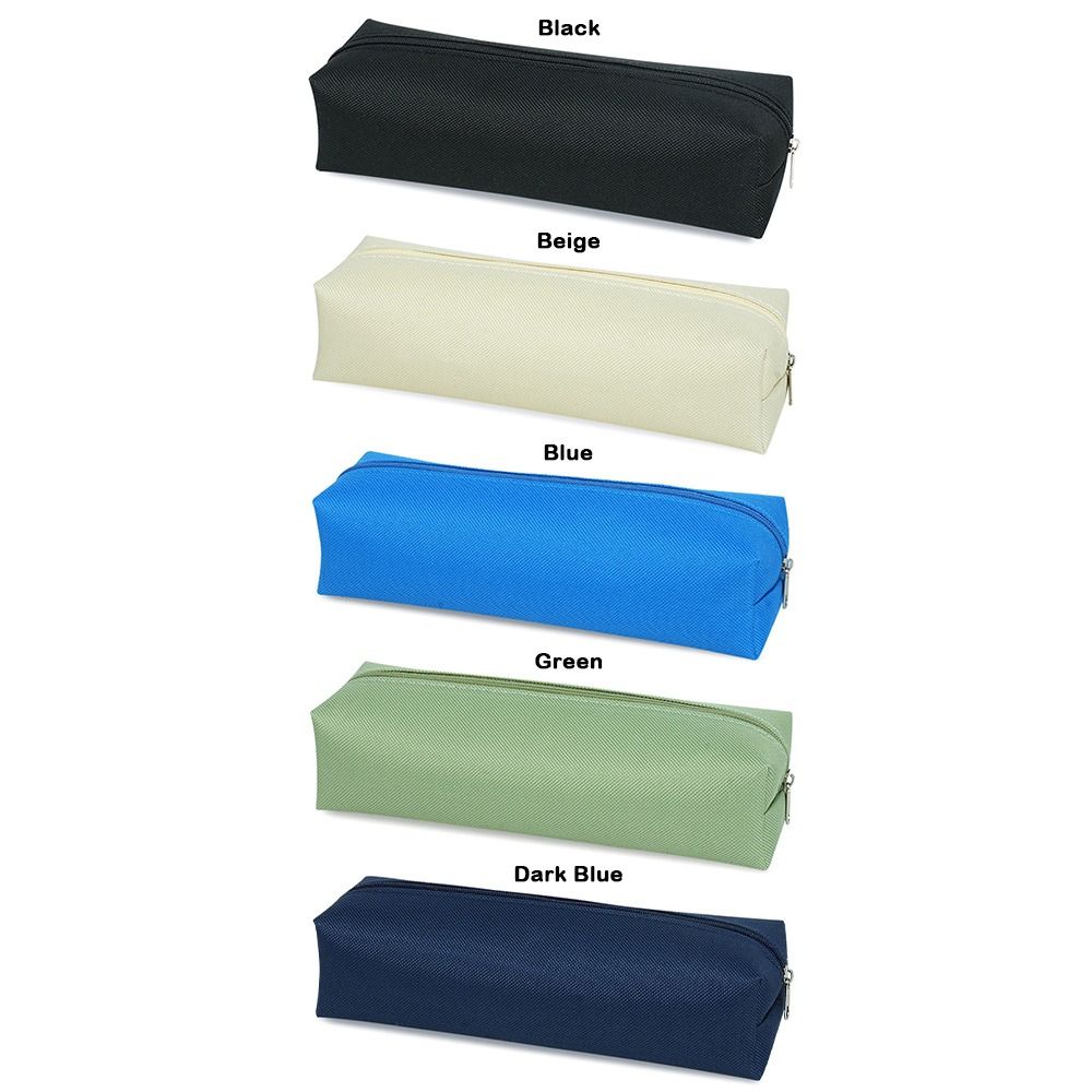 Large Capacity Pencil Case Solid Color Stationery Bag Stationery Pouch  Back To School Gift