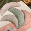 Almofada Jacquard Lua para Meninas - Almofada de Apoio Lombar para Dormir de Lado, Removível e Lavável, Almofada de Sofá de Pelúcia e Brinquedo Presente