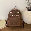 Schoolbag Korean version retro large-capacity backpack niche design cute kitten student schoolbag versatile popular commuter backpack