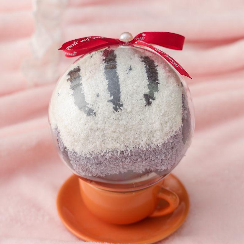 Damen Korallfleece Wintersocken - Nicht fusselnd, Fleecegefüttert, Gemütlich Cartoon Weihnachtsgeschenk