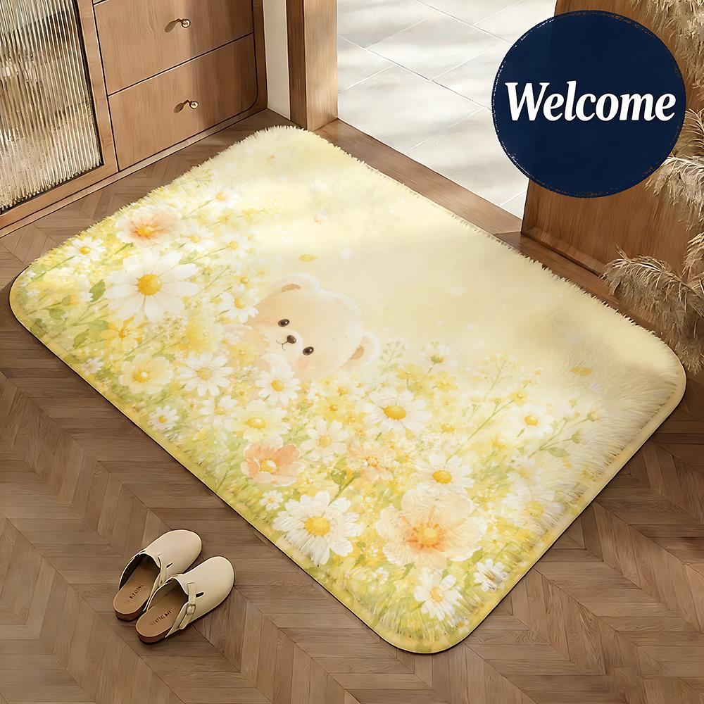 Soft Bloom Realm Floor Mat Non-Slip Absorbent Doormat Bathroom Bedroom Home Decor Rug