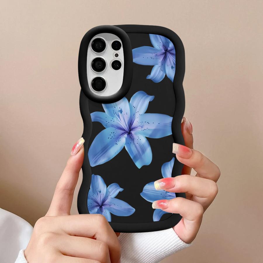 Cartoon Flower Pattern Case for Samsung Galaxy S20 FE S21 A26 S23 Plus S22 Ultra S24 A25 S25 Soft Phone Cover A54 A24 A34 A35