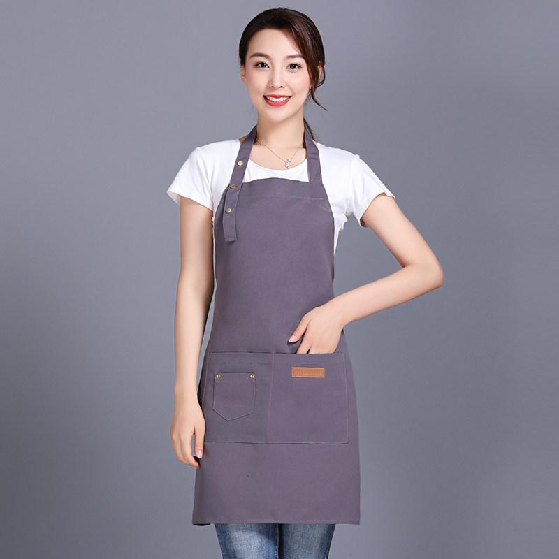 Tablier de taille en toile imperméable avec logo imprimé pour techniciens de salon et fleuristes
