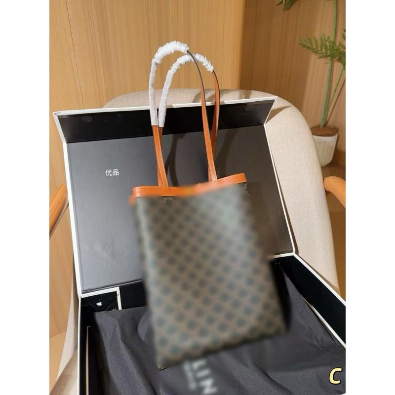 Flache Shopper-Tasche im Vintage-Stil für Damen, große Schulterhandtasche mit Reißverschlussfach 28x33cm