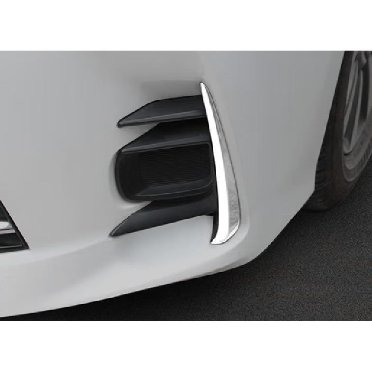 Chrome Front Fog Light Side Lid Brow Cover Trim For 2018- Toyota Sienna 2pcs