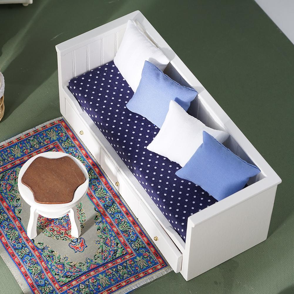 Buy 112 Mini Dollhouse Furniture Sofa With 4pcs Pillow Decoration