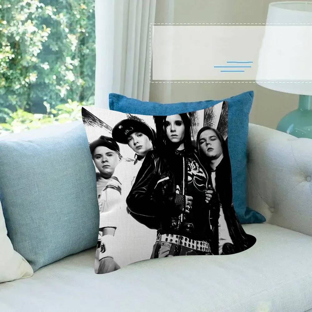 Metall Rockband Kissenbezug Cartoon Geschenk Kissenbezug Schlafzimmer Zuhause Sofa Stuhl Sitz Dekor Kissenbezug Tokio Hotel