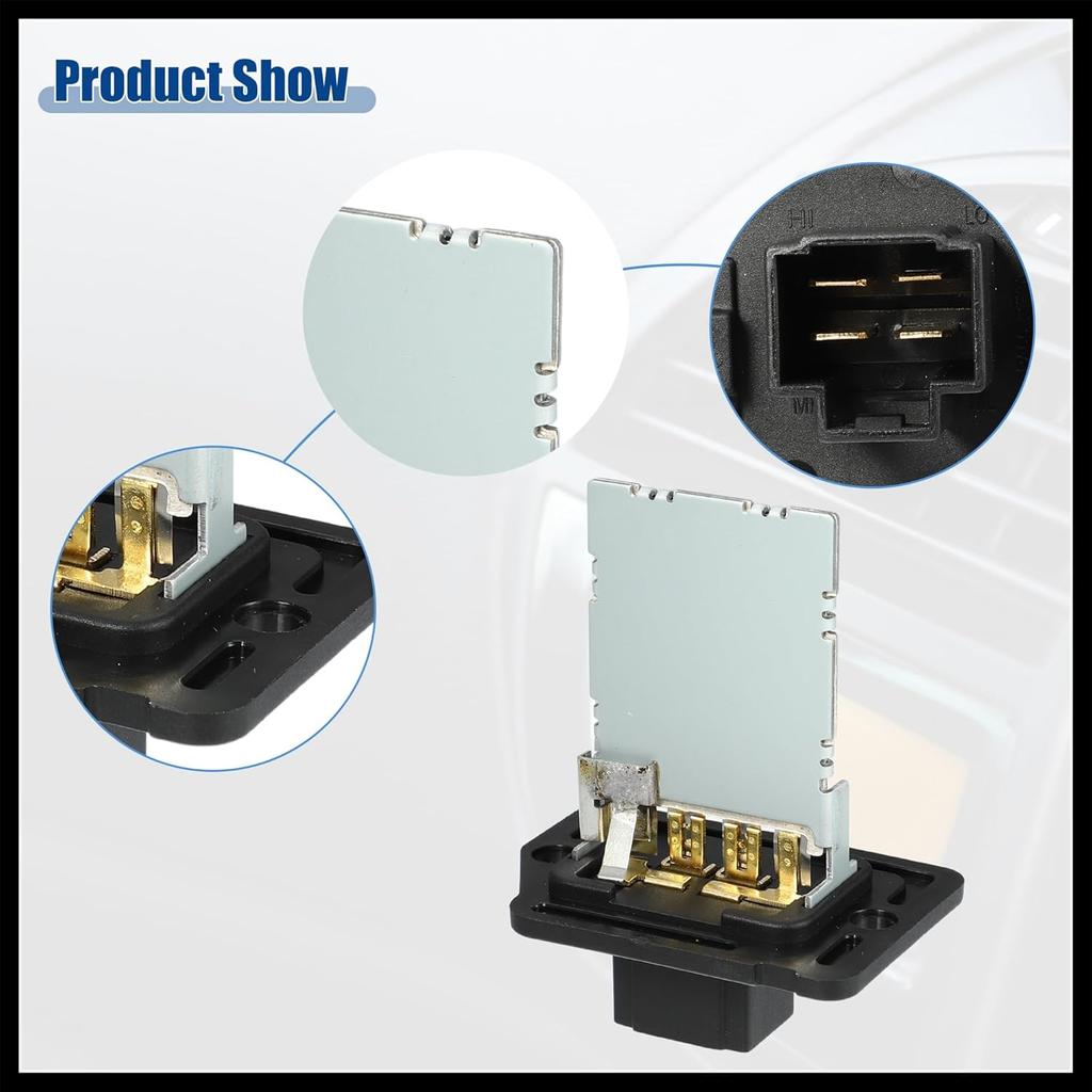 Car HVAC Blower Motor Resistor Heater Replacement Fit for Kia Forte 2014-2018 for Kia Sorento 2011-2019 NO. 20424/971283K000 - Pack of 1 Black