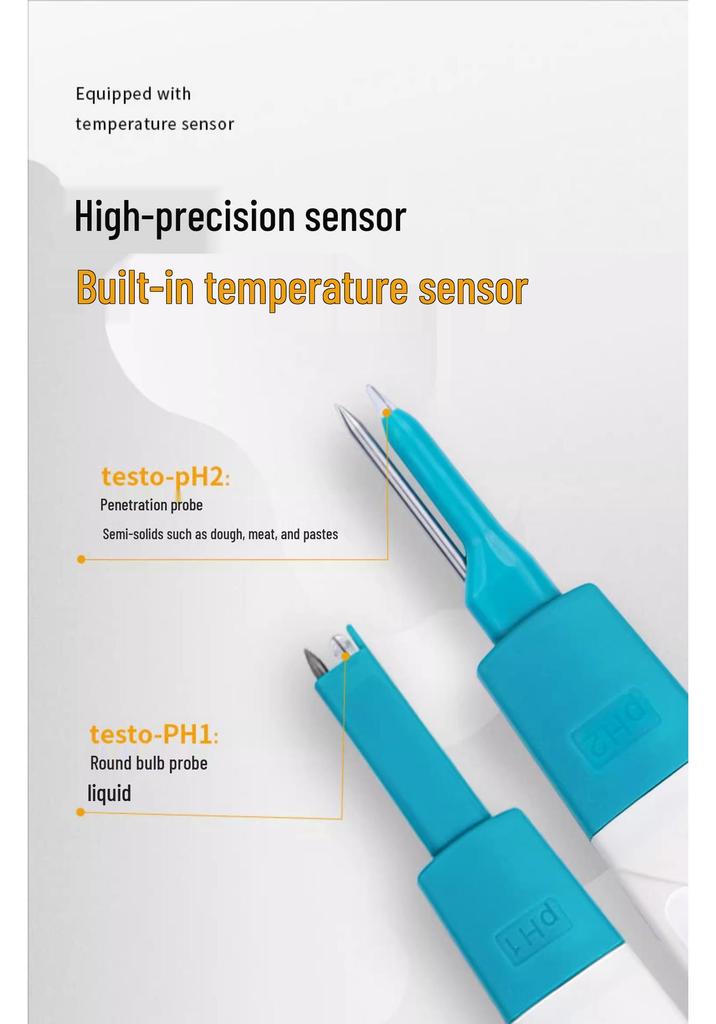 Testo 206 pH Meter: High-Precision Tester for Liquid & Semi-Solid Substances (PH1/PH2/PH3)