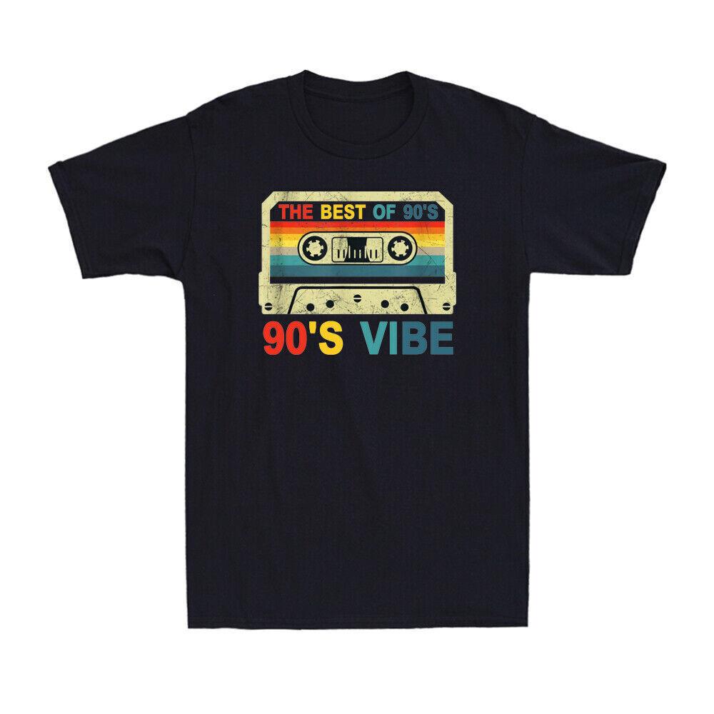 The Best Of 90S Funny 90S Vibe Cassette Tape Vintage Men s Short Sleeve T-Shirt XL