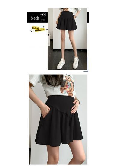 Low-Waist Wide-Leg Maternity Summer Shorts - Casual, Lightweight, Versatile Pantskirt