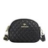 Women's Three-layer Mobile Phone Purse New Mom Crossbody Bag Versatile Diamond Grid Embroidery Thread Lightweight Shoulder Bag