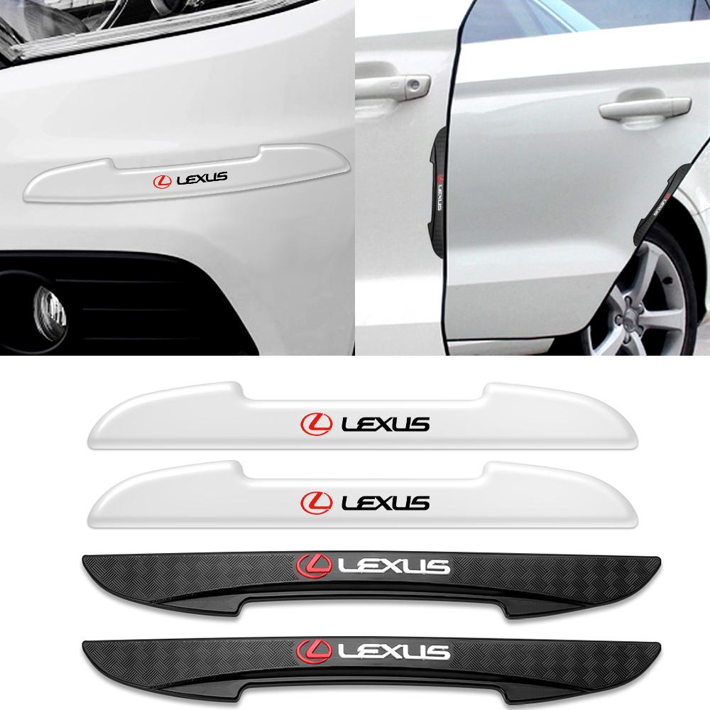 4 szt. Naklejki Ochraniacze Krawędzi Drzwi Samochodowych Paski Antykolizyjne Akcesoria Do Lexus Fsport GX NX IS RX300 RX350 CT200H GX460 ES LX
