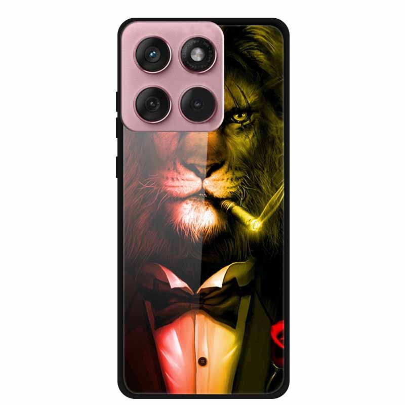 For Motorola Edge 60 60s 5G Case Hard Back Cover Tempered Glass Case For Motorola Edge 60 Fusion Phone Case Soft TPU Bumper Para
