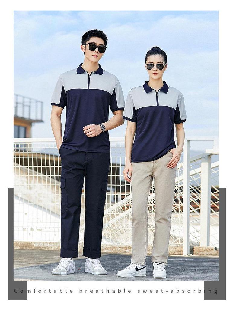 Quick-Drying Car Repair Uniform Short Sleeve Polo Shirt with Logo