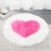 Heart Shaped Carpet Fluffy Round Carpet for Living Room Floor Mats Fluffy Wool Rug Children Bedroom Decorative Fur Area Rugs