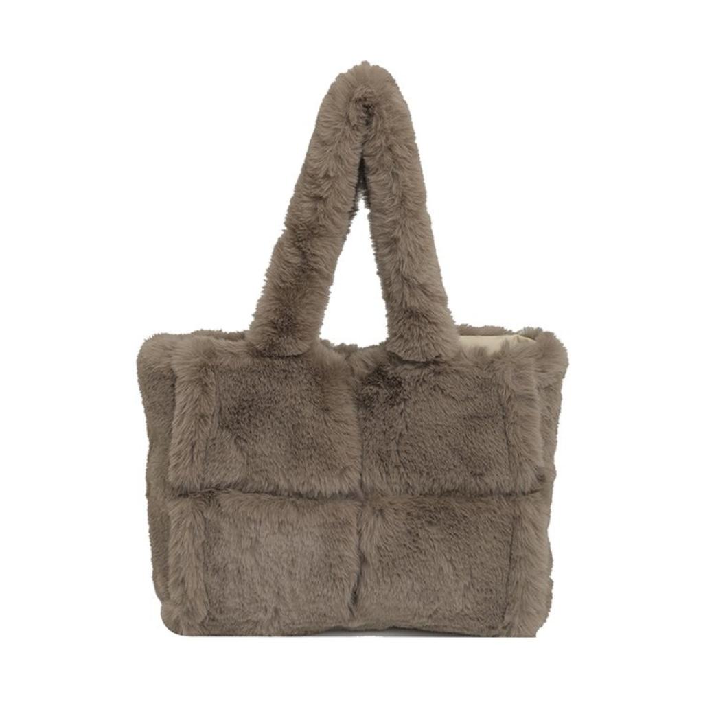 Tote Bag Women Fur Large Capacity Daily Commute