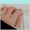 Stylish And Elegant Korean Inspired Adjustable Open Finger Ring With Shimmering Butterfly Design For Women