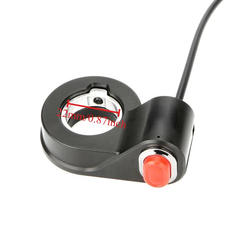 7/8'' Universal Motorcycle Handlebar Switch Horn Starter Kill Button Switch for E-Bike Motor Single Switch Speakers