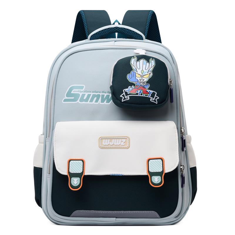 Book Bags for Primary School Students In Grades 1-3 Large-capacity Casual Cartoon School Bags for Men and Women To Reduce the Burden of Backpacks