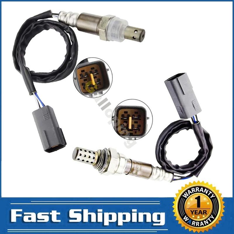 2pcs O2 Oxygen Sensor 1 2 for 2004 2005 2006 2007 2008 Mazda RX-8 1.3L Upstream Downstream Front Rear 4 Wires 234-9102 234-4349