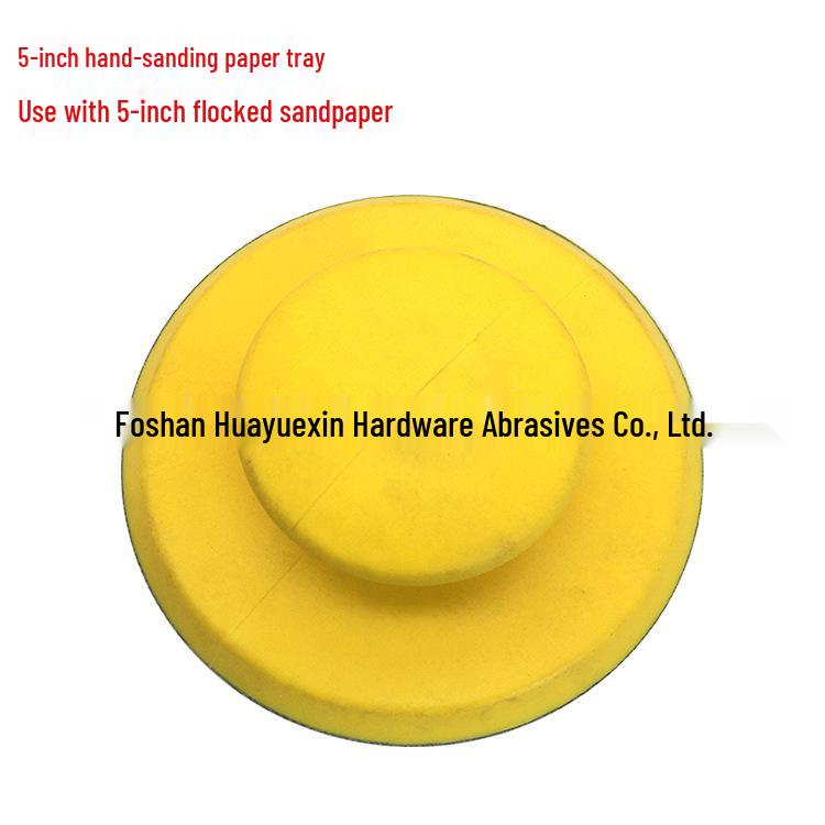 Hand-Polished Suction Cup Sandpaper Set for Woodworking: 6-Inch & 5-Inch Handheld Mouse-Shaped Tray for Wall Sanding (No Machine Required)