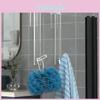 Door Acrylic Shower Bathroom Hook Over Glass Door Shower Towel Rack Punchfree Bathroom Bathrobe Hanger Transparent Towel Hooks