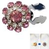 2PCS New Design Rhinestone Rhinestone Button Cover DIY Accessories Alloy Cufflinks Button Cover Shirt Button Box for Men Women