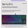 In-Stock RGB 87-Key True Mechanical Wired Keyboard, Blue Switch, for PC, Laptop, Office, and E-sports.