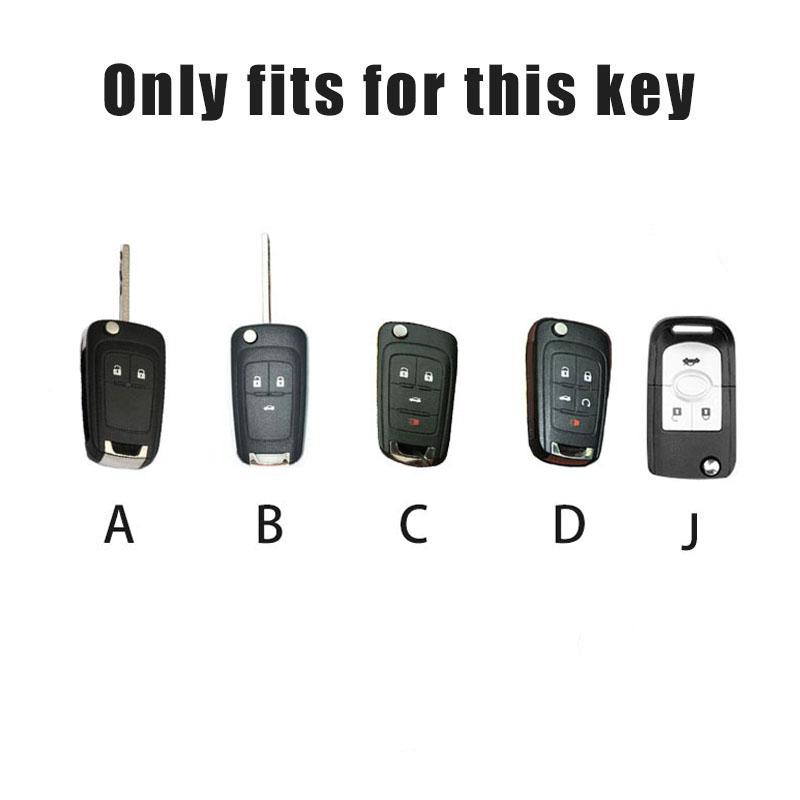 AABHI1 Leather Car Key Case Cover Fob For Chevrolet Cruze Aveo Trax Opel Astra Corsa Meriva Zafira Antara J Mokka Insignia For Buick