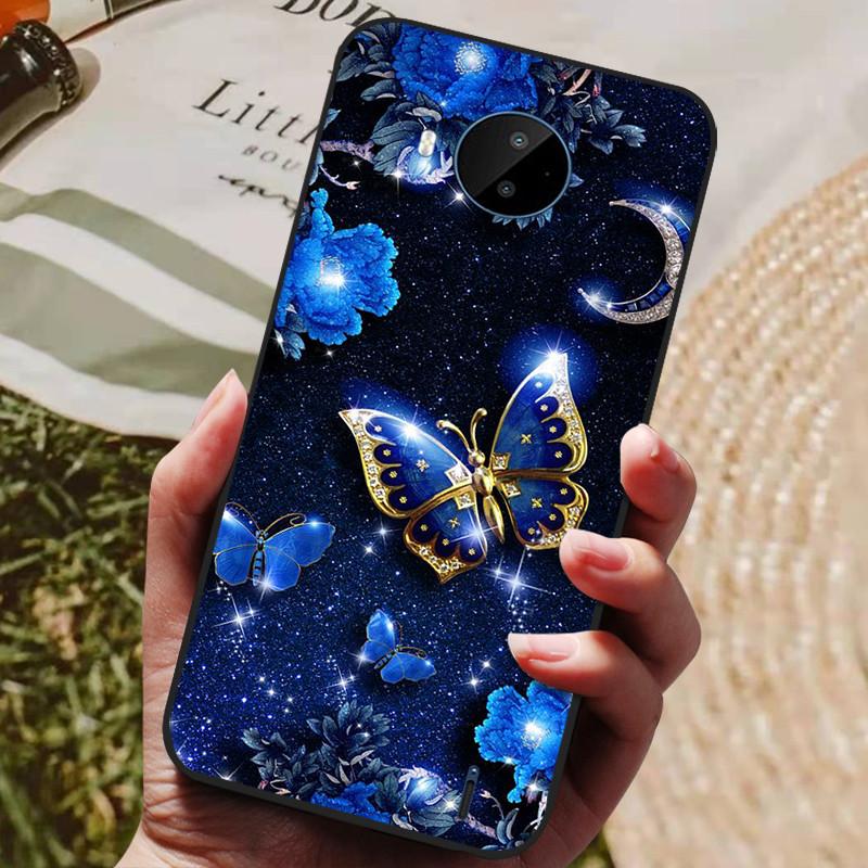 For Nokia C20 Case Soft TPU Silicone Cartoon Back Cover for Nokia C20 Plus Phone Cases TPU Black Bumper for NokiaC20 C 20 Plus