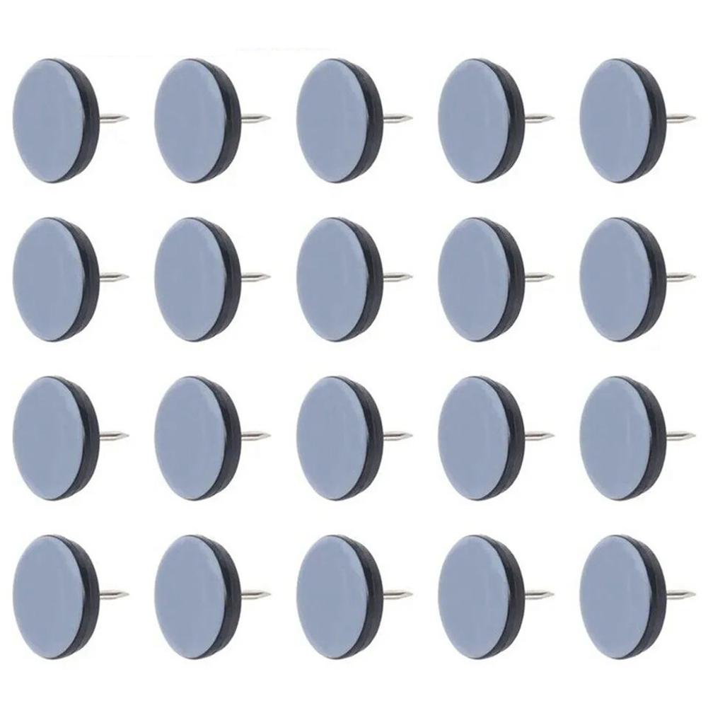 

Good-20 Pcs Furniture Slider Pads With Nail Feet Furniture Moving Gliders Mover Floor Protector