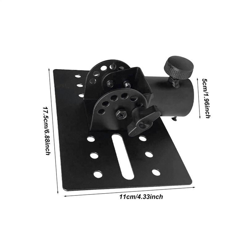 35mm Metal Tripod Pole Mount Rotatable DJ Speaker Stand Adapter Tripod Holder Mounting Base Mic Stand Bracket Adapter