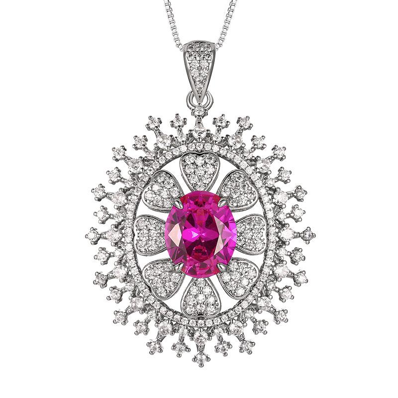 Accessories Necklaces Rings Jewelry Manufacturers Sets Red Blue Sunflower Designs High-end Women's