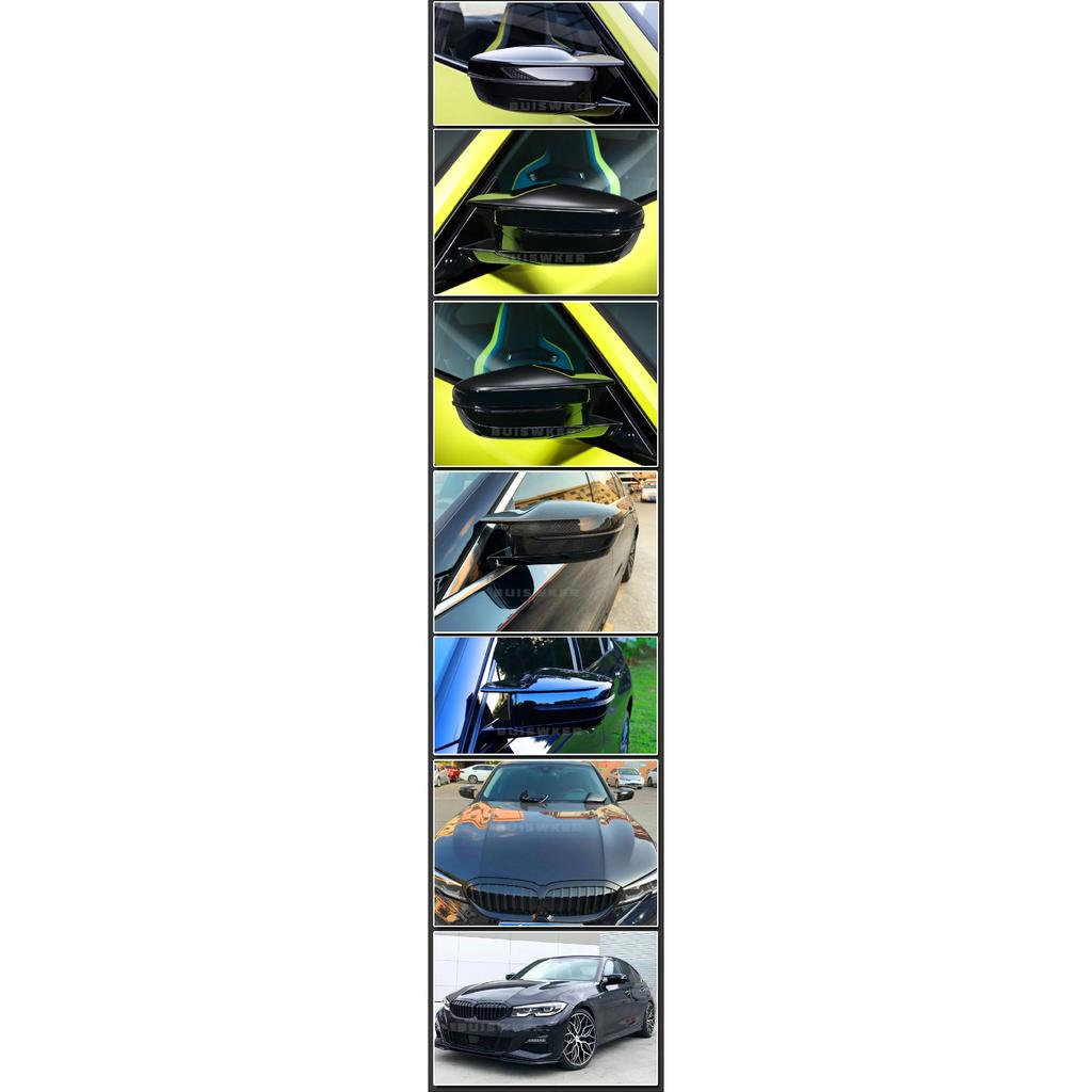 G30 G38 Bright Black Side Wing Rearview Mirror Cover Caps For BMW 2 3 4 5 7 Series G20 G21 G28 G22 G11 G12 G42 M4 Style LHD RHD