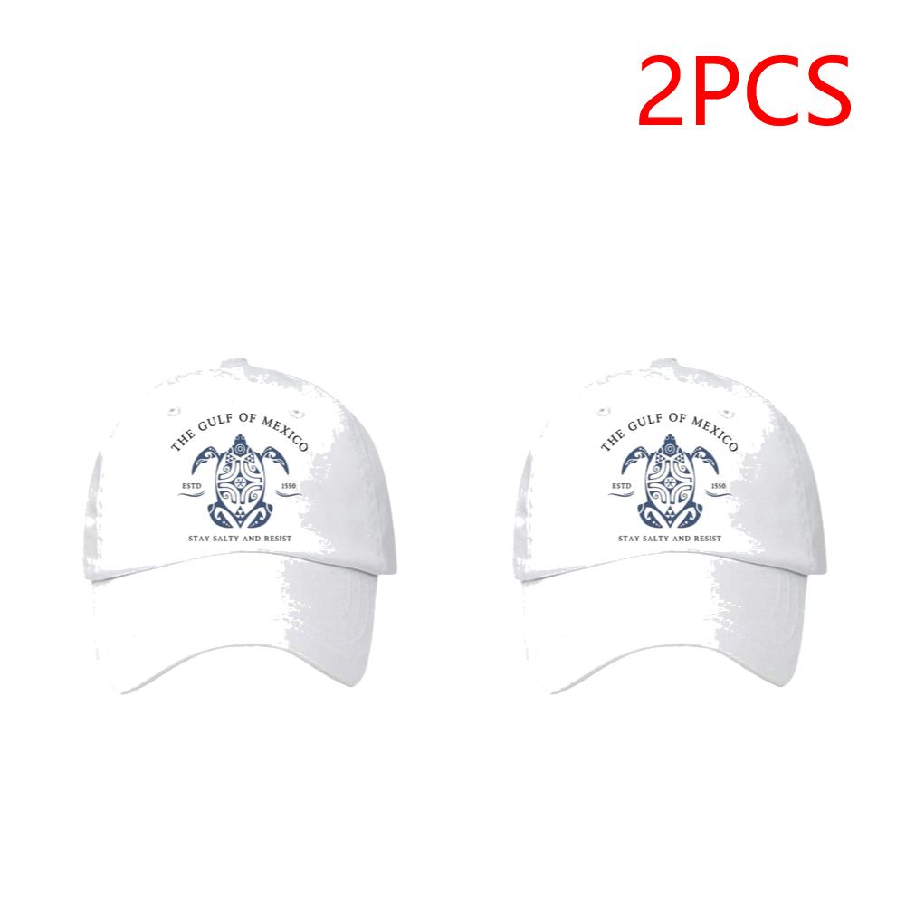 2PCS Washed Cotton Baseball Cap Retro Cotton Hat Adjustable Trucker Hat Plain Cap Outdoor Sports Sun Hat for Men Women Unisex